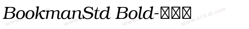 BookmanStd Bold字体转换